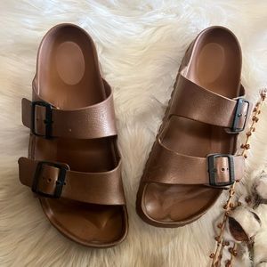 Arizona Birkenstock EVA in gold